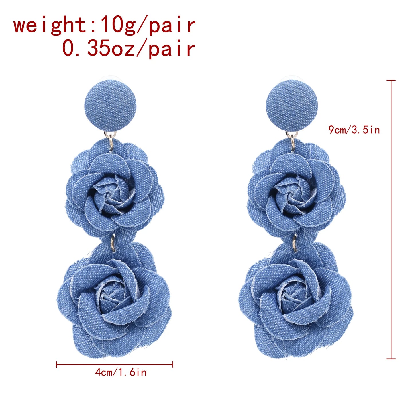 Denim Earings