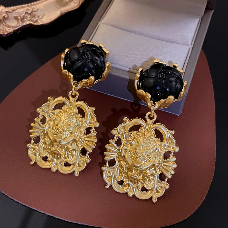 Vintage Lionhead Earrings - Somer and Autumn