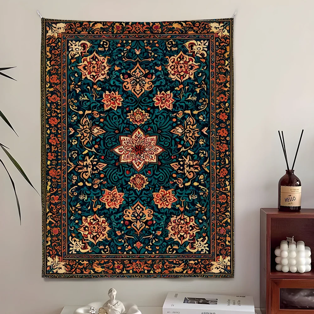 Persian Patterned Tapestry - Somer and Autumn