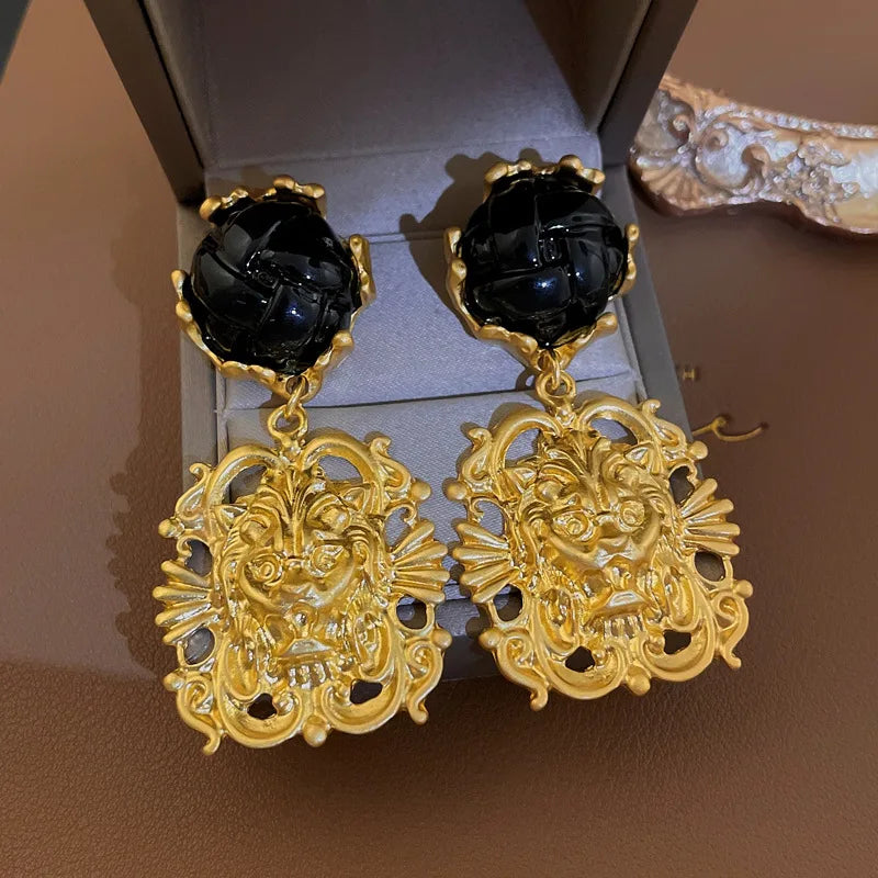 Vintage Lionhead Earrings - Somer and Autumn