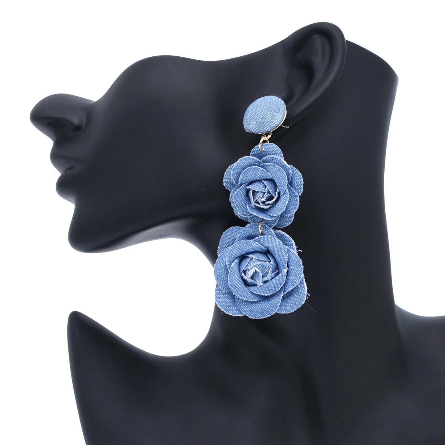 Denim Earings