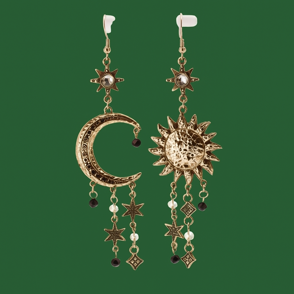 Sun and Moon Earrings