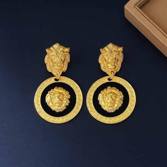 Vintage Lionhead Earrings