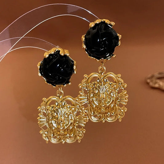 Vintage Lionhead Earrings